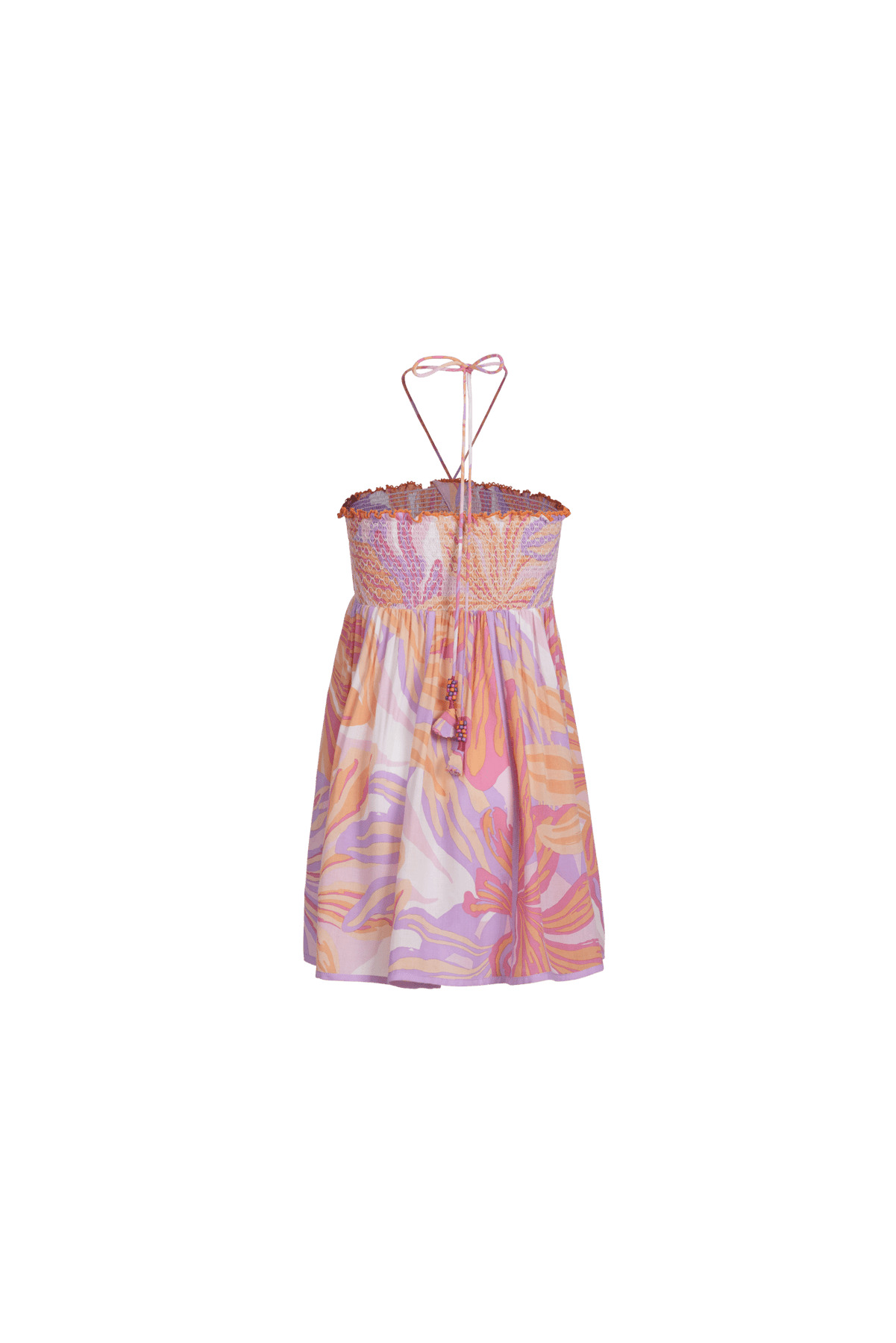 Mini Dress Cycas for girls - Pink Seaweed - 2