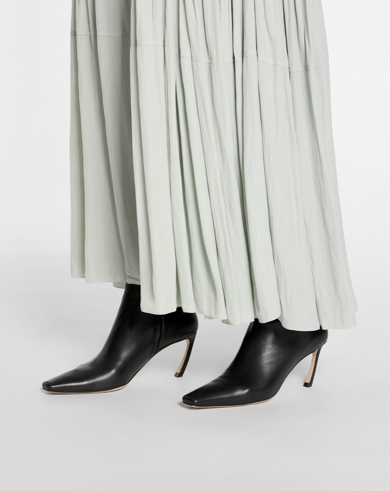 SLEEVELESS TIE NECK MAXI DRESS IN CHARMEUSE 6