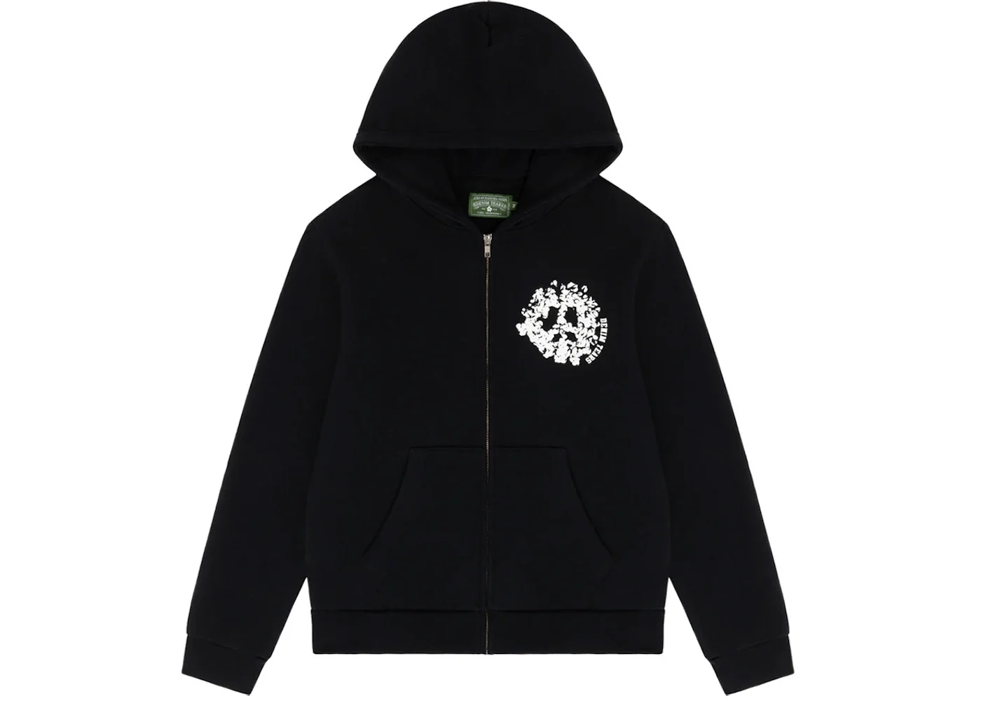 Denim Tears Denim University Zip Hoodie Black - 1