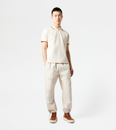 Tod's POLO SHIRT IN JACQUARD COTTON - BEIGE outlook