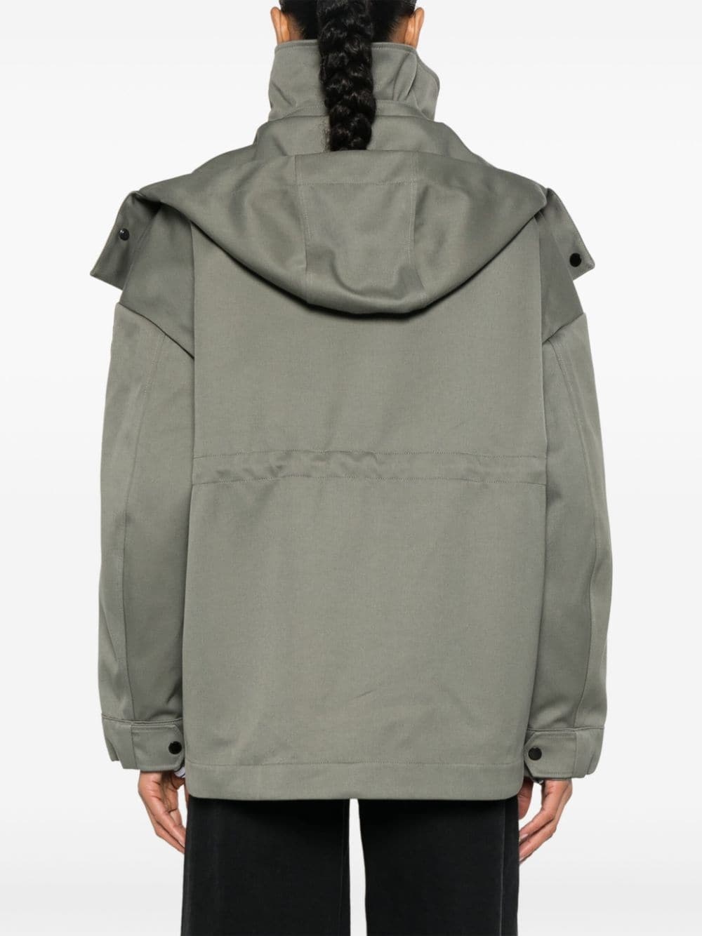 Olivine logo-appliqué jacket - 4