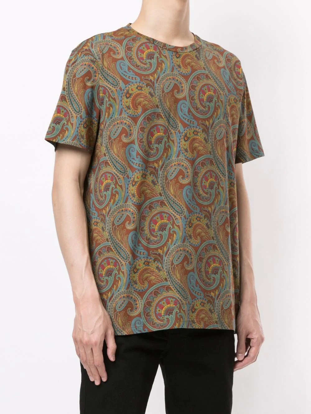 paisley-print cotton T-shirt - 3