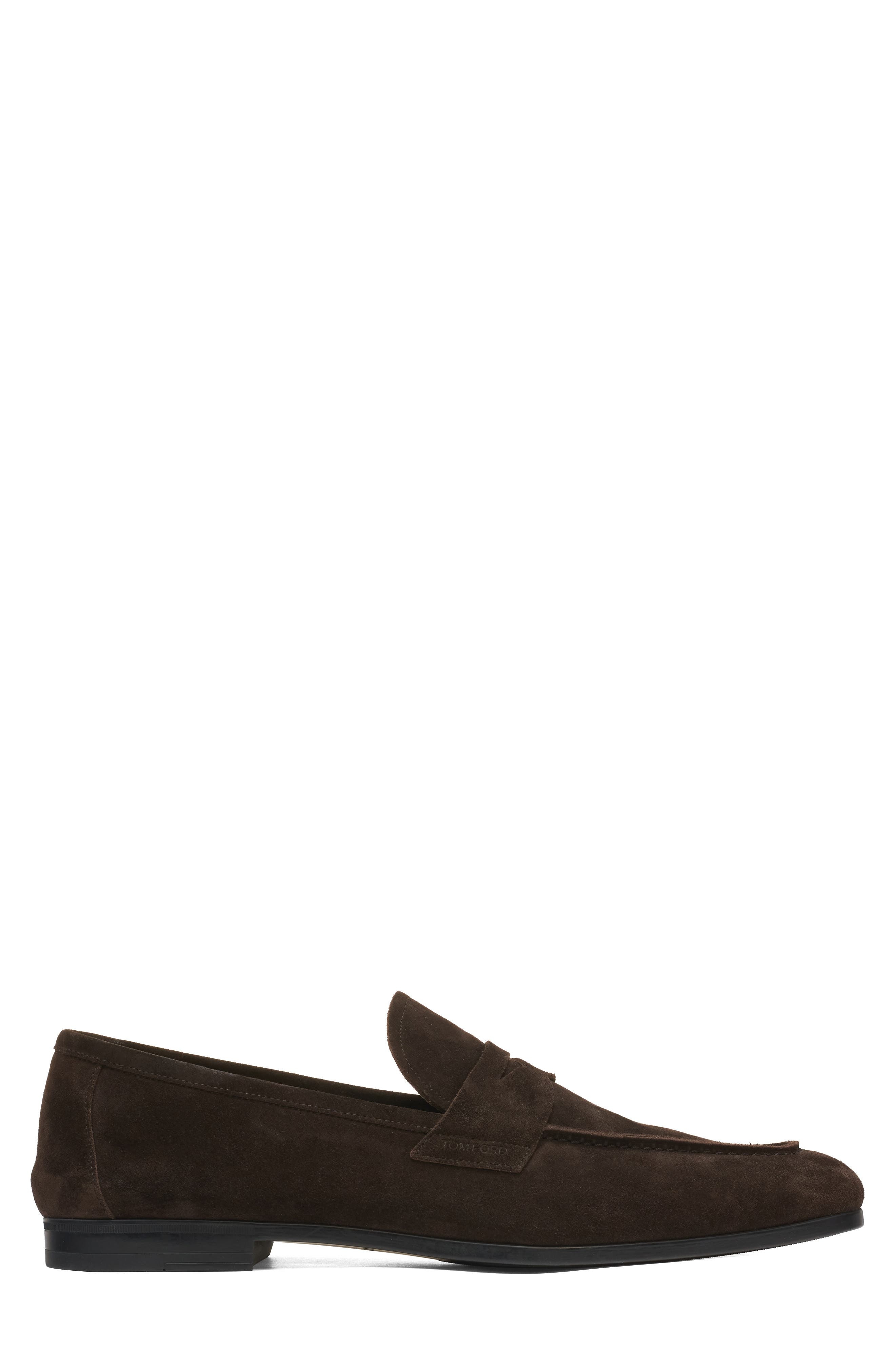 TOM FORD Sean Penny Loafer in 1B004 Brown at Nordstrom - 3