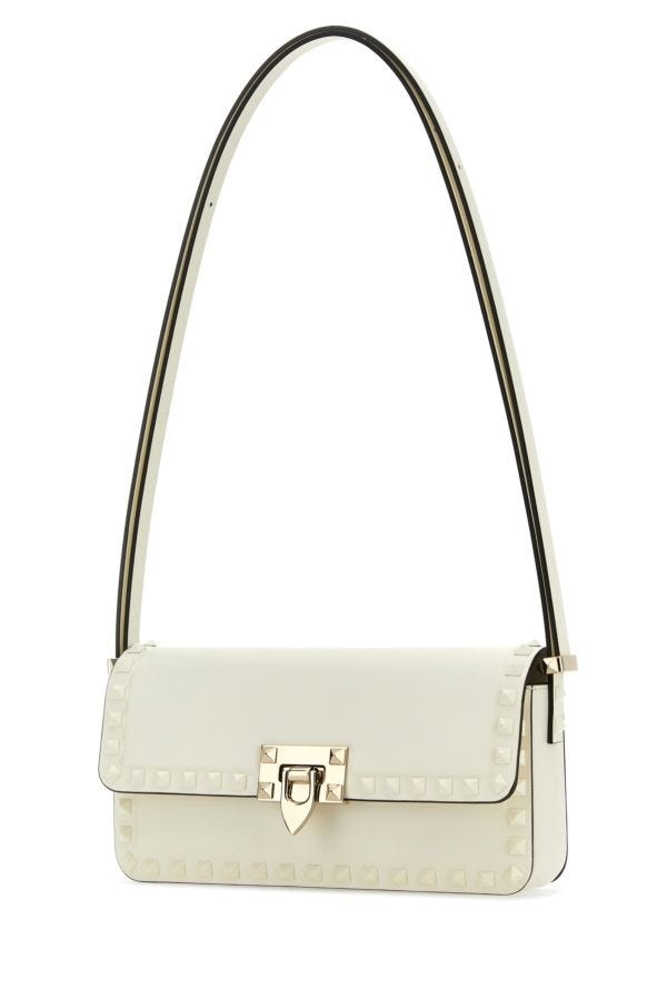 Ivory leather Rockstud shoulder bag - 2