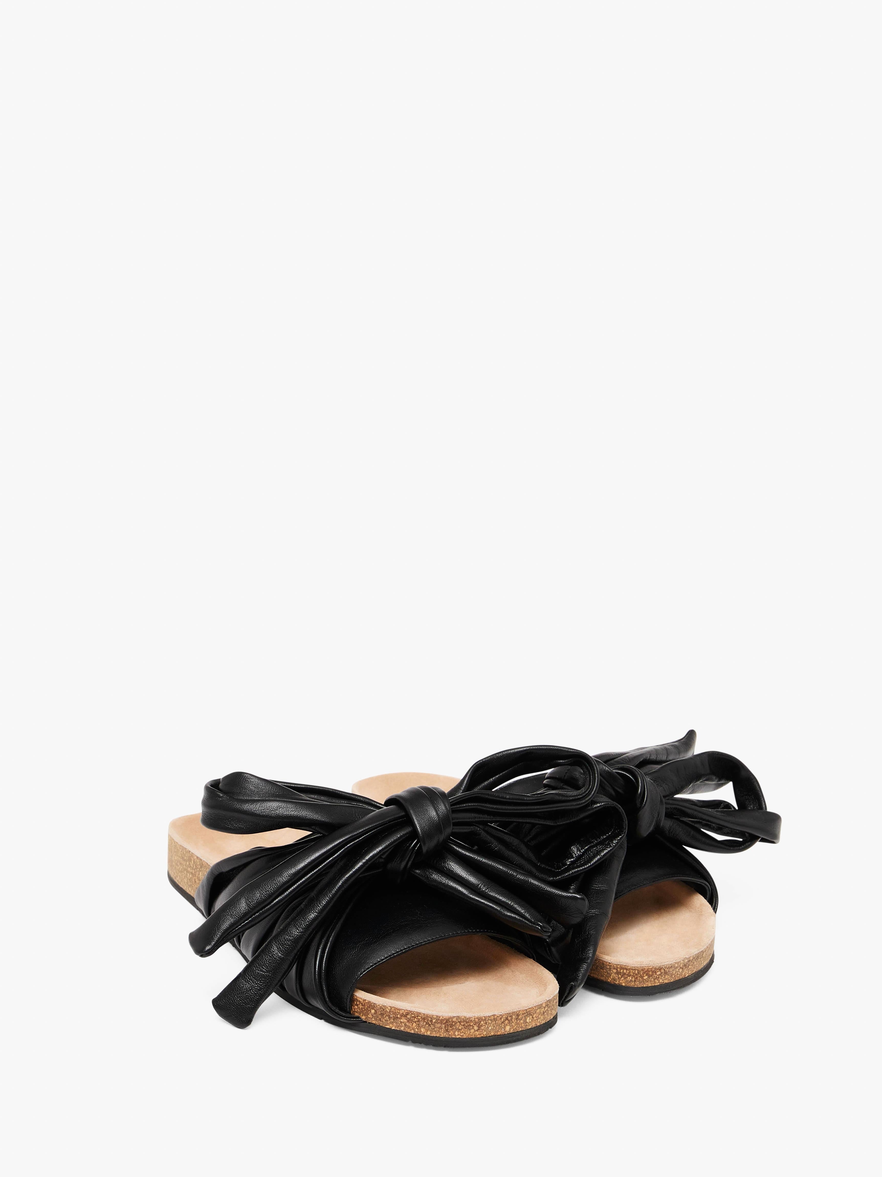 BOW FLAT SANDALS - 2