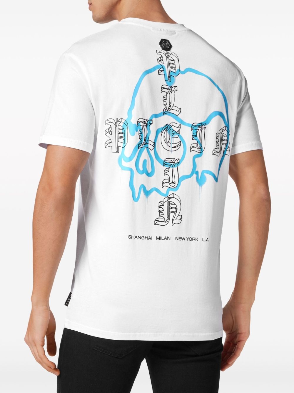 skull-print cotton T-shirt - 3