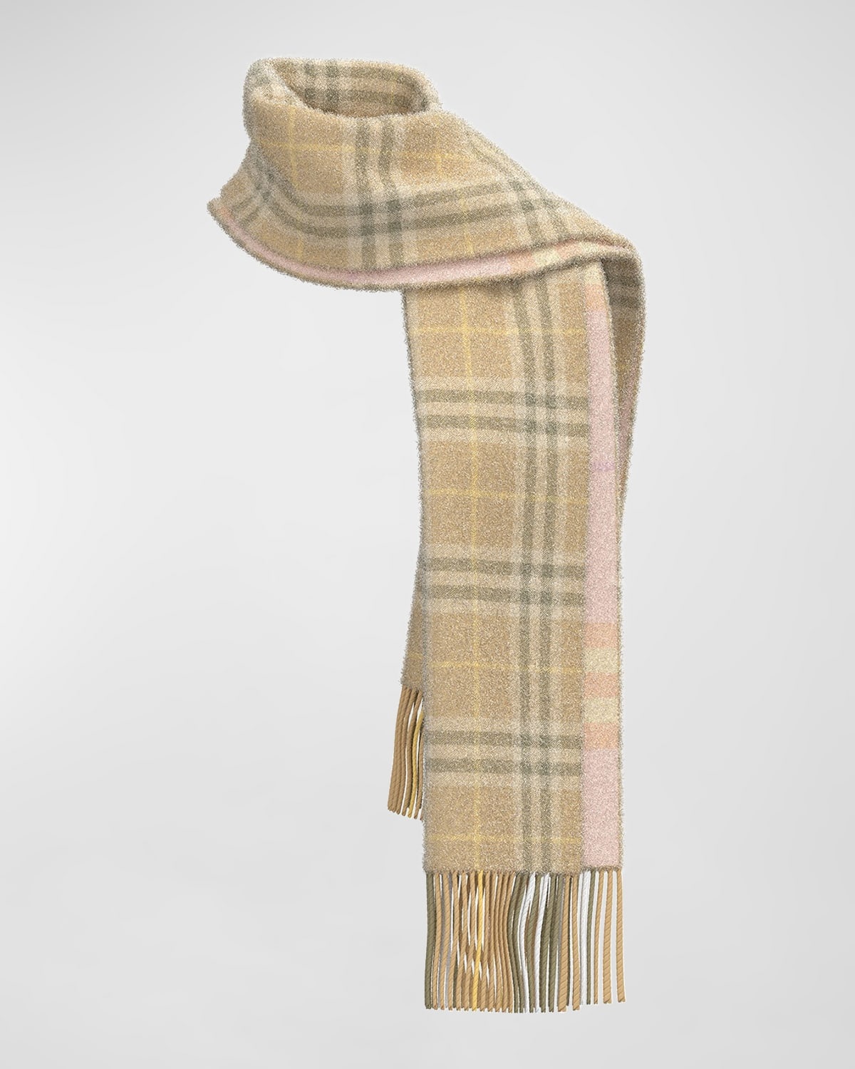 Reversible Giant Check Cashmere Scarf - 3