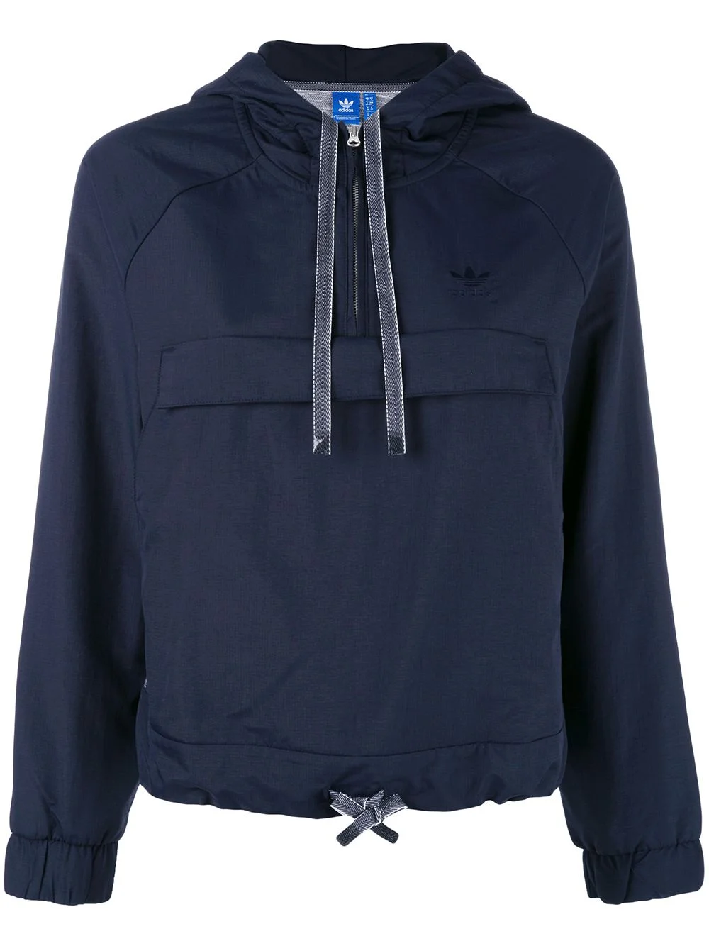 cropped hooded sweatshirt - 1