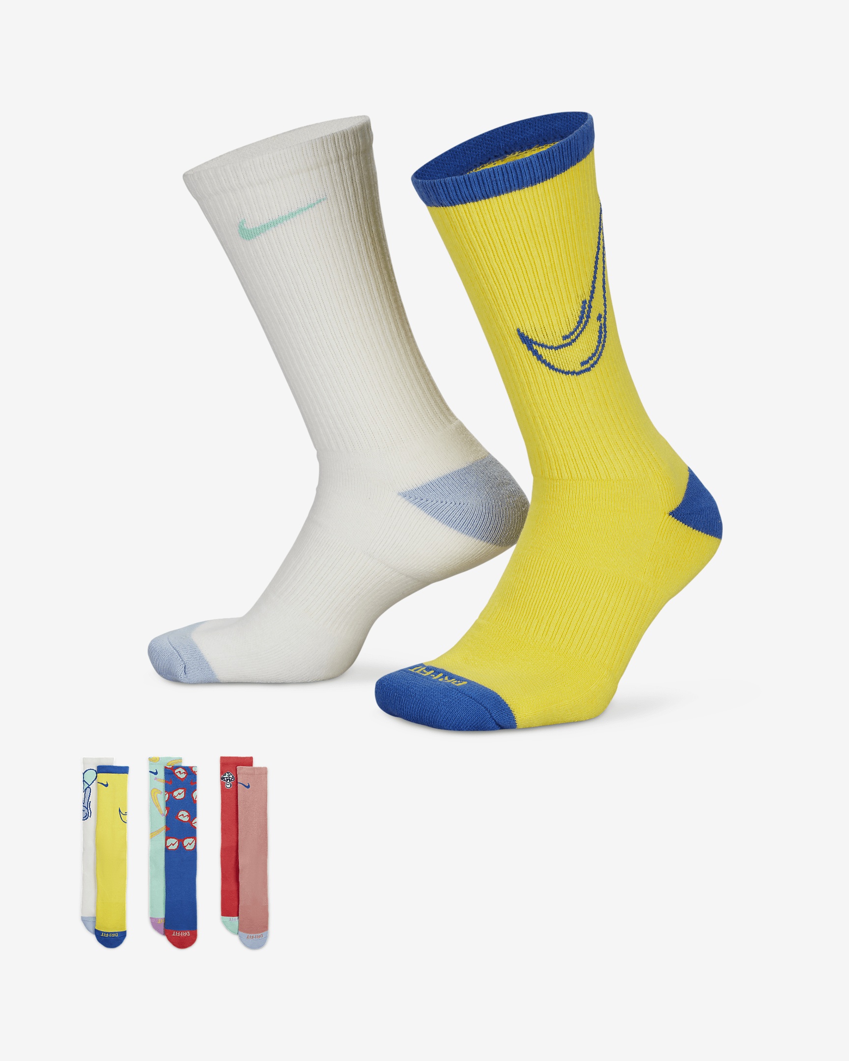 Nike Everyday Cushioned Crew Socks (3 Pairs) - 1