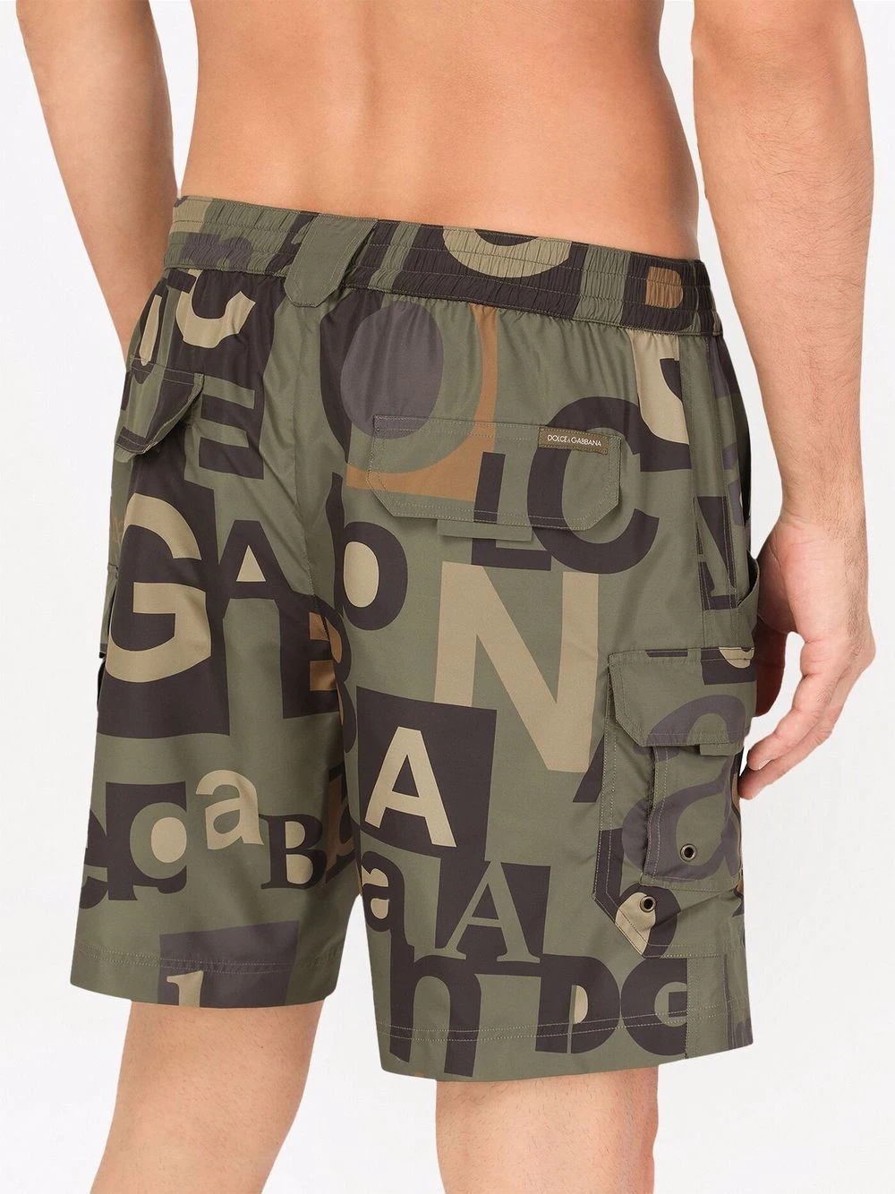 logo-print swim shorts - 3