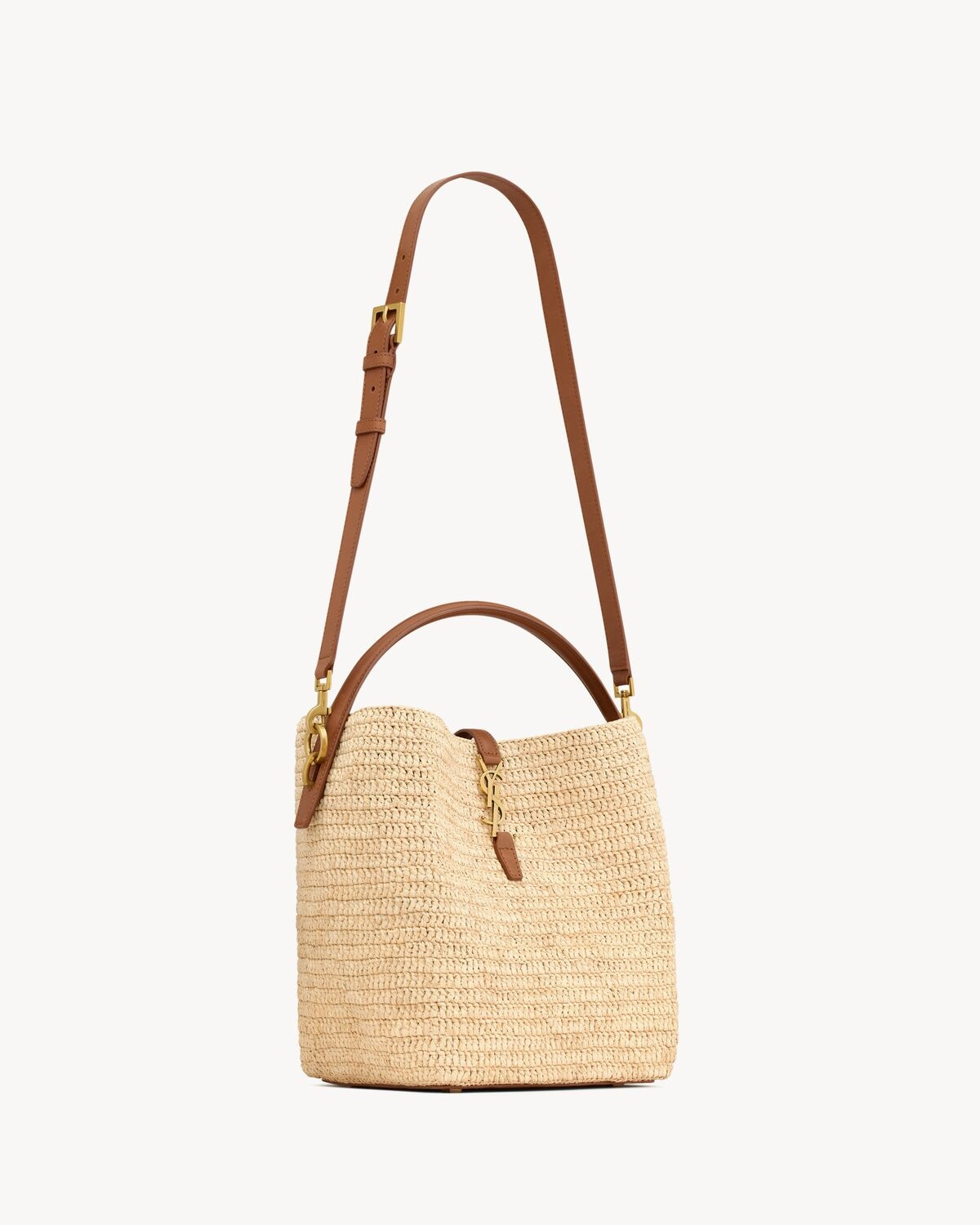LE 37 IN WOVEN RAFFIA AND VEGETABLE-TANNED LEATHER - 7