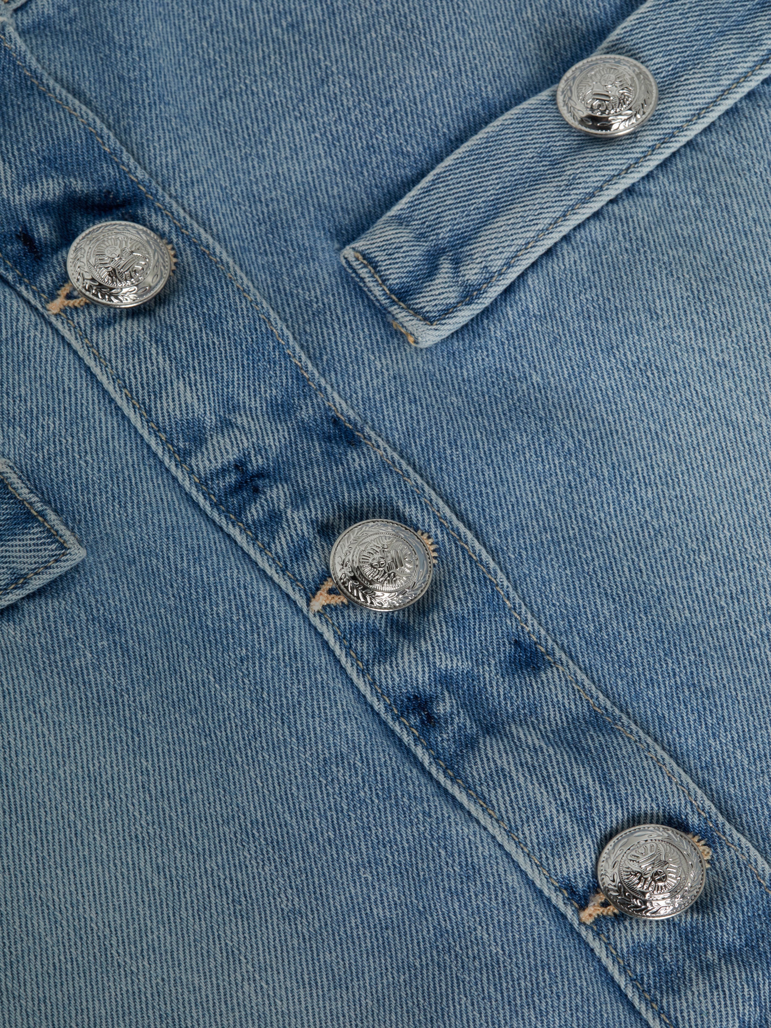 Kris Denim Mini Skirt - 6
