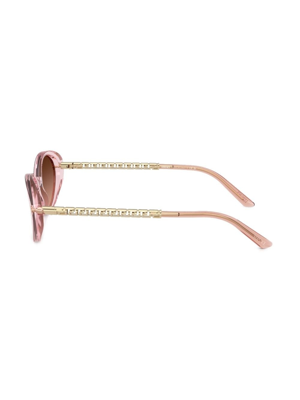Greca-plaque oval-frame sunglasses - 3
