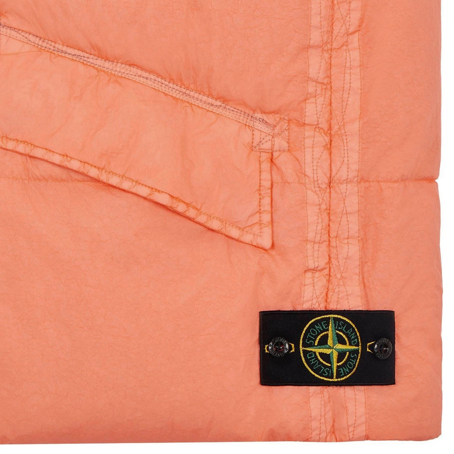 Stone Island Down Vest Orange L - 5