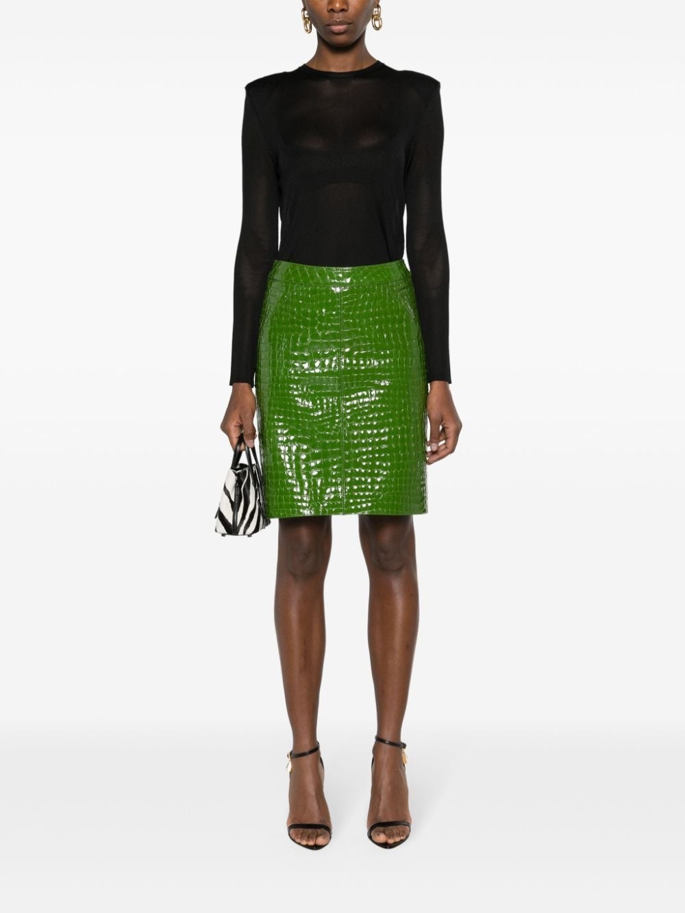 semi-sheer jersey-knit T-shirt - 2