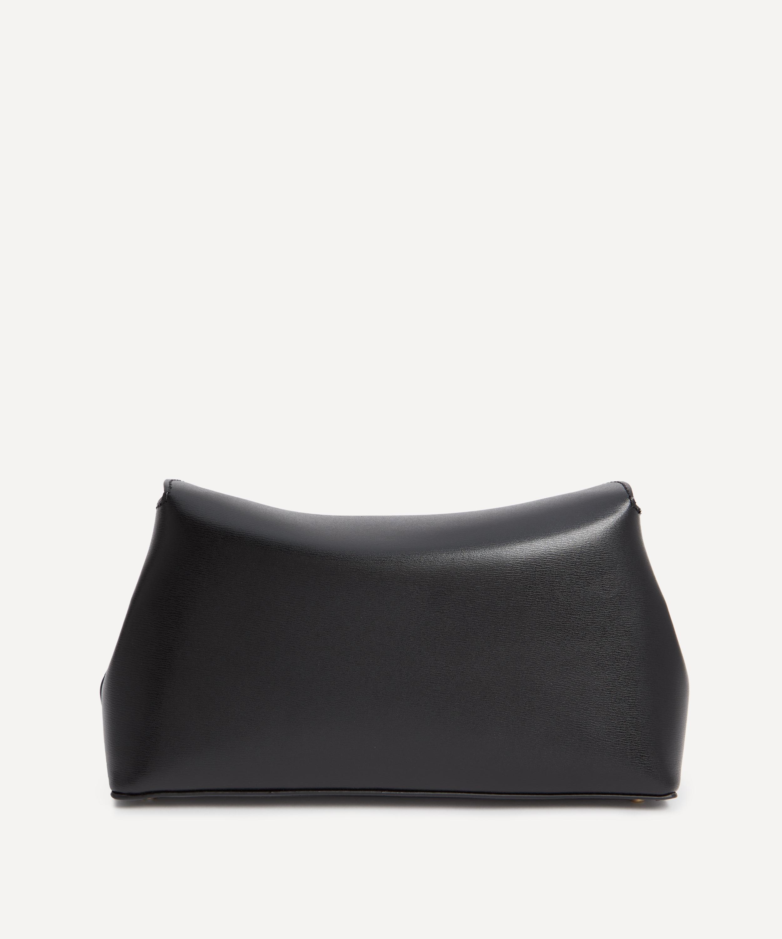 T-Lock Black Leather Clutch - 3