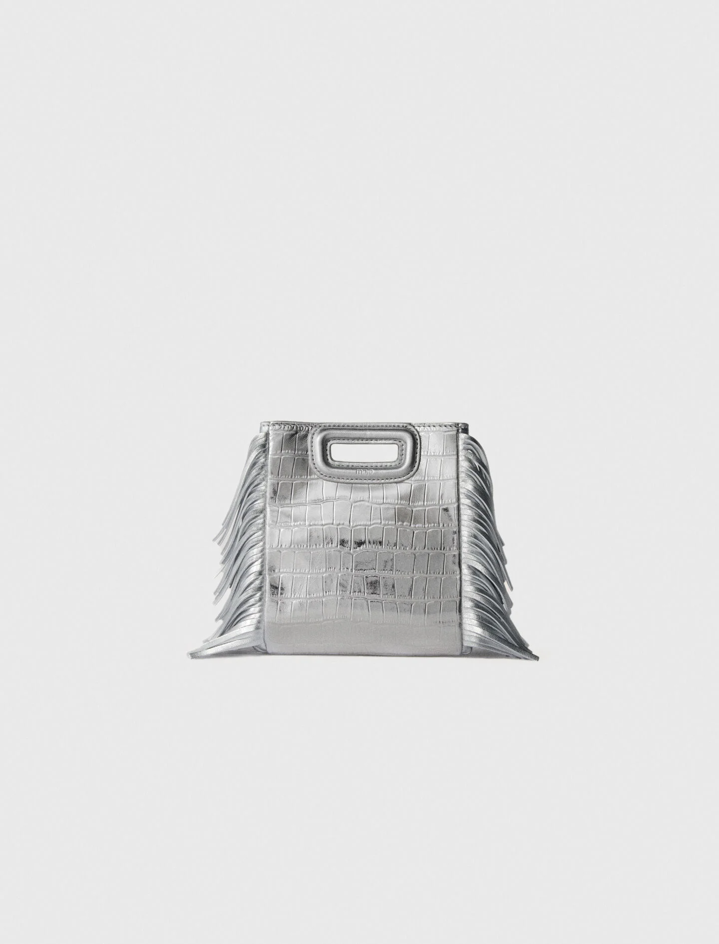 Mini embossed-leather M bag with chain - 1