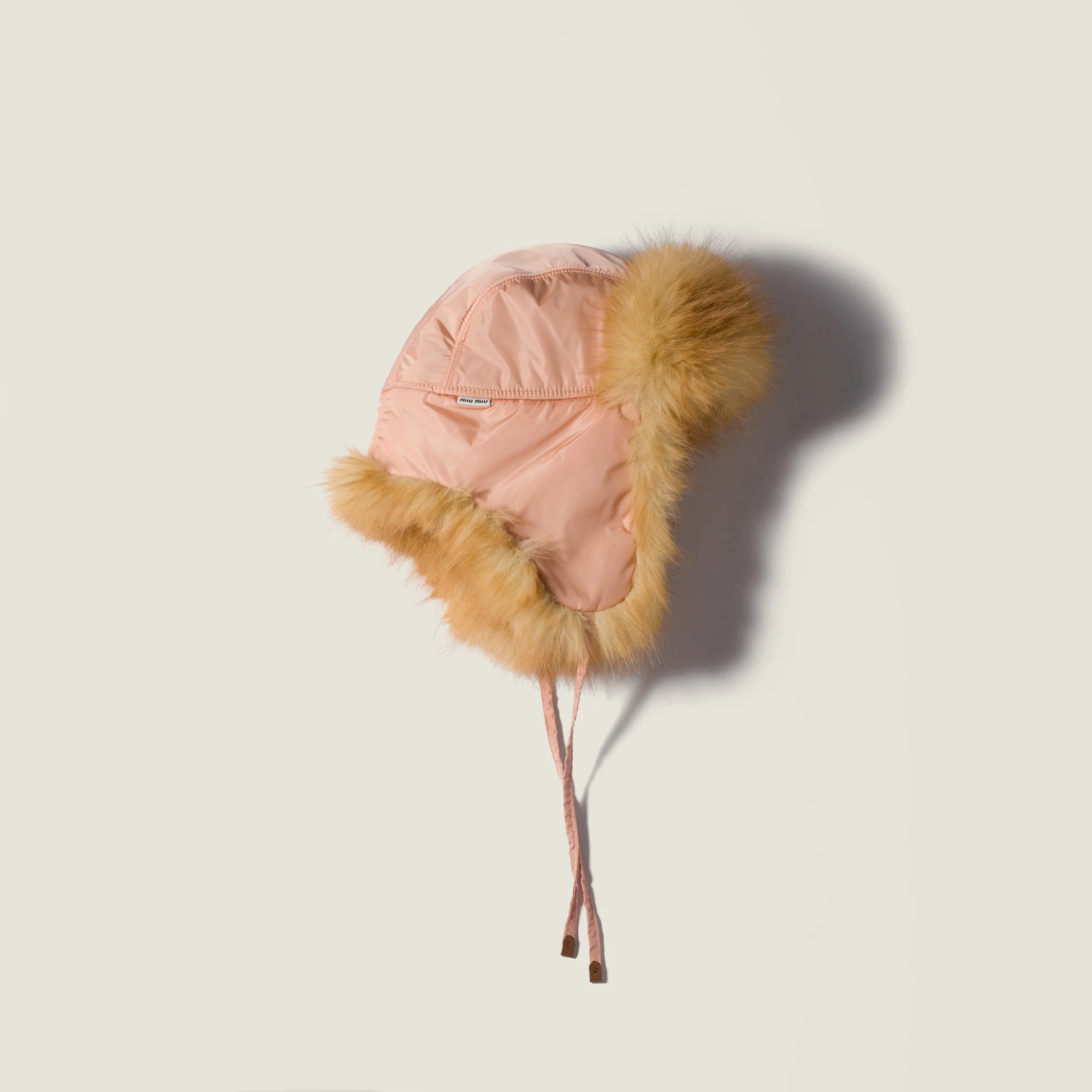 Technical fabric and faux fur trapper hat - 1