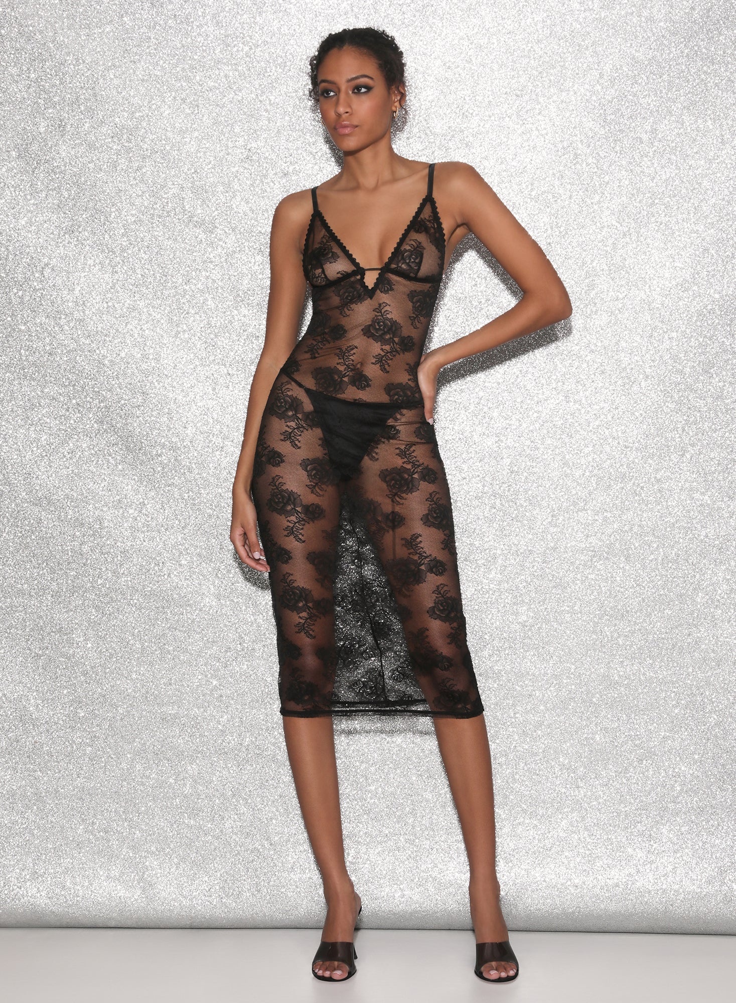 Long Bouquet Lace Slip - 2