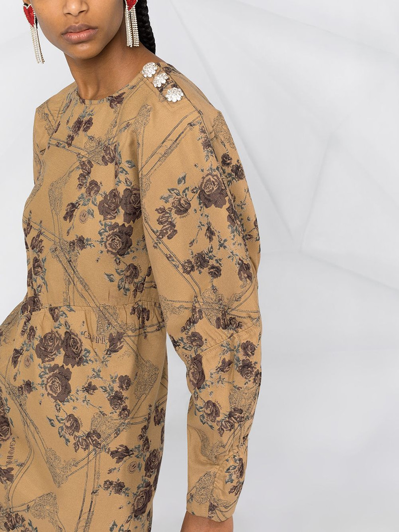 floral jacquard dress 3