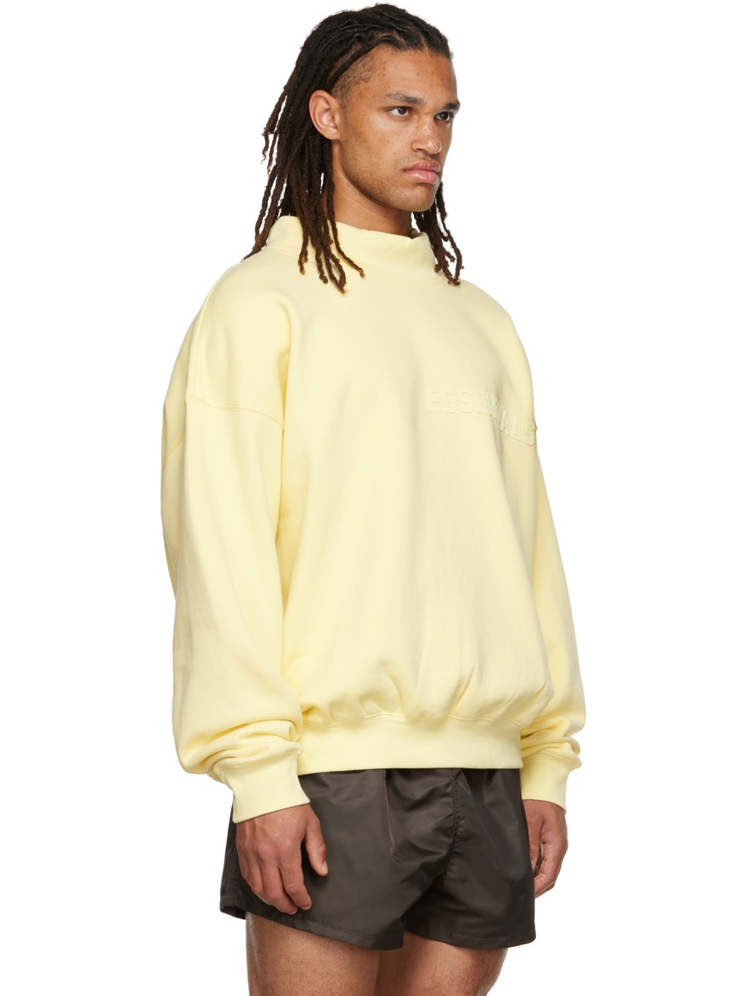 Yellow Mock Neck Sweatshirt - 2