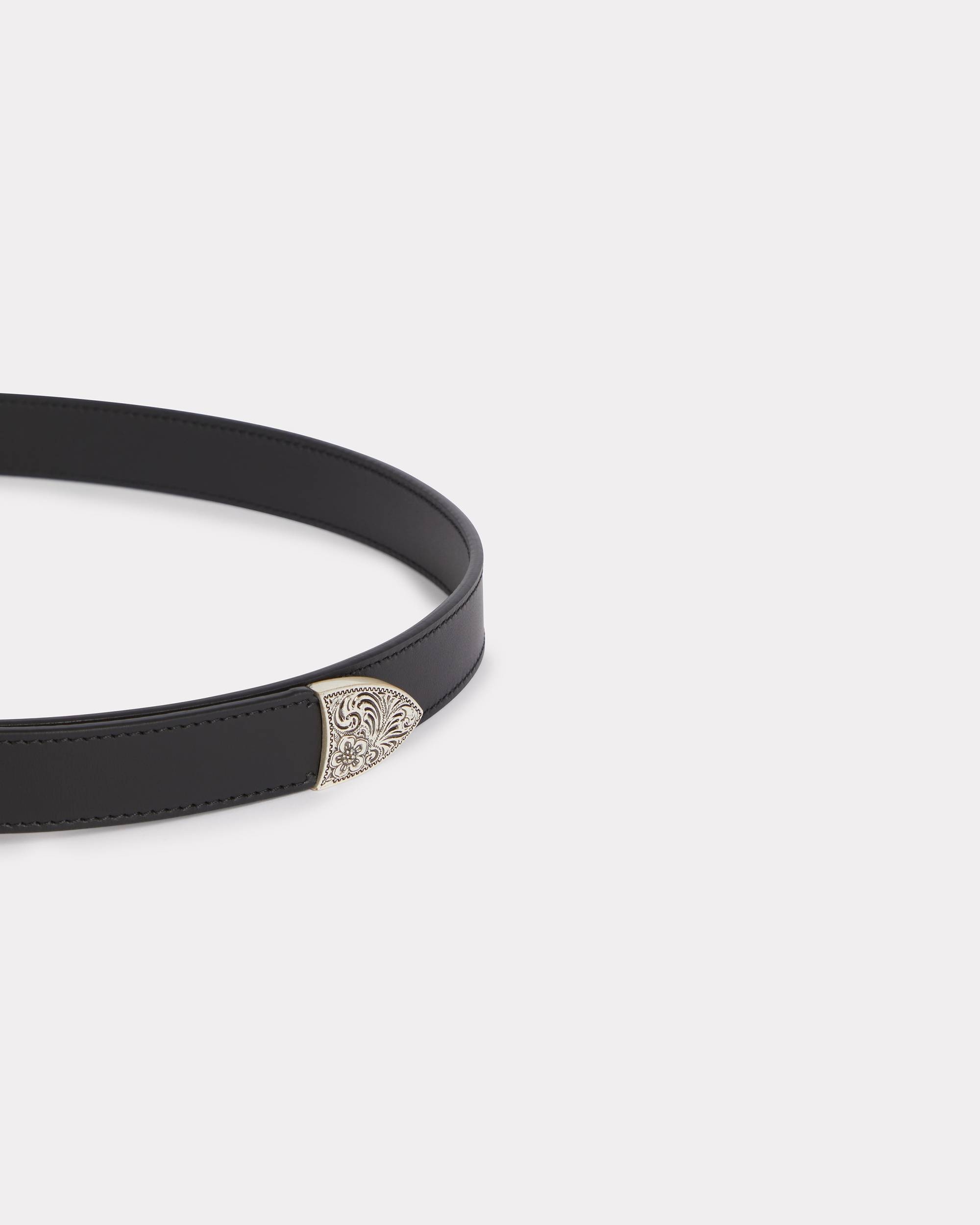 'KENZO Buckle' western leather belt - 2
