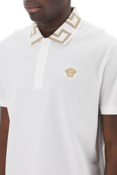 VERSACE Polo shirt with Greca collar outlook