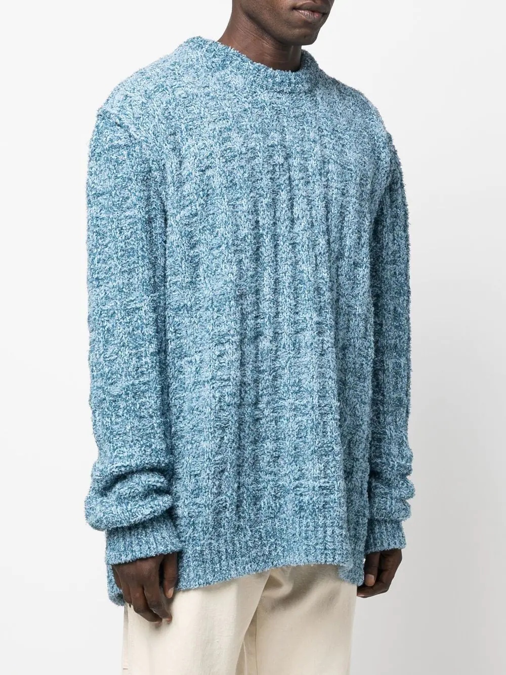 ribbed-knit crew-neck jumper - 4