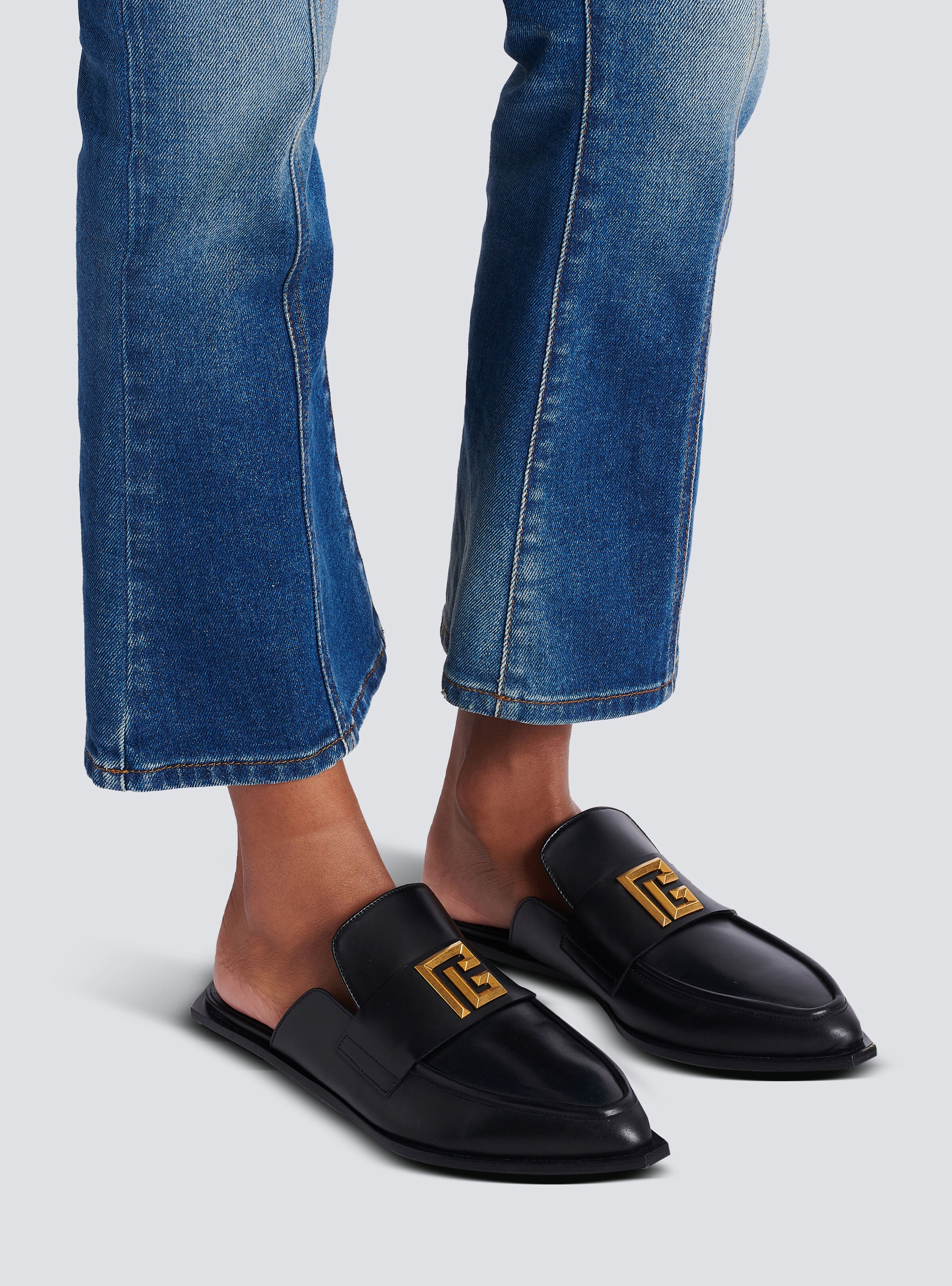 Ana leather mules - 7