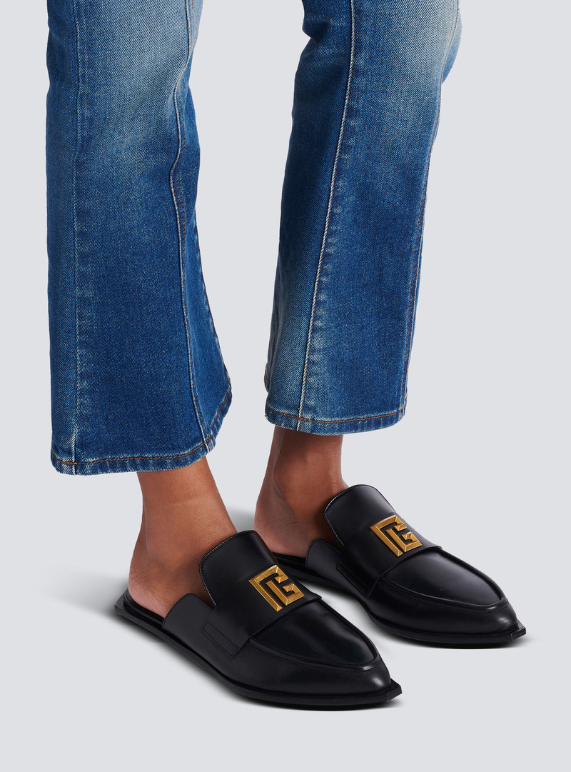 Balmain Ana leather mules outlook