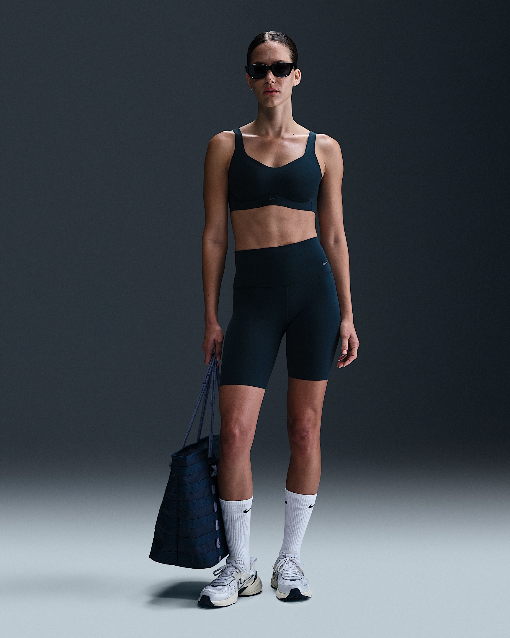 Nike Zenvy Women's Gentle-Support High-Waisted 8" Biker Shorts - 1