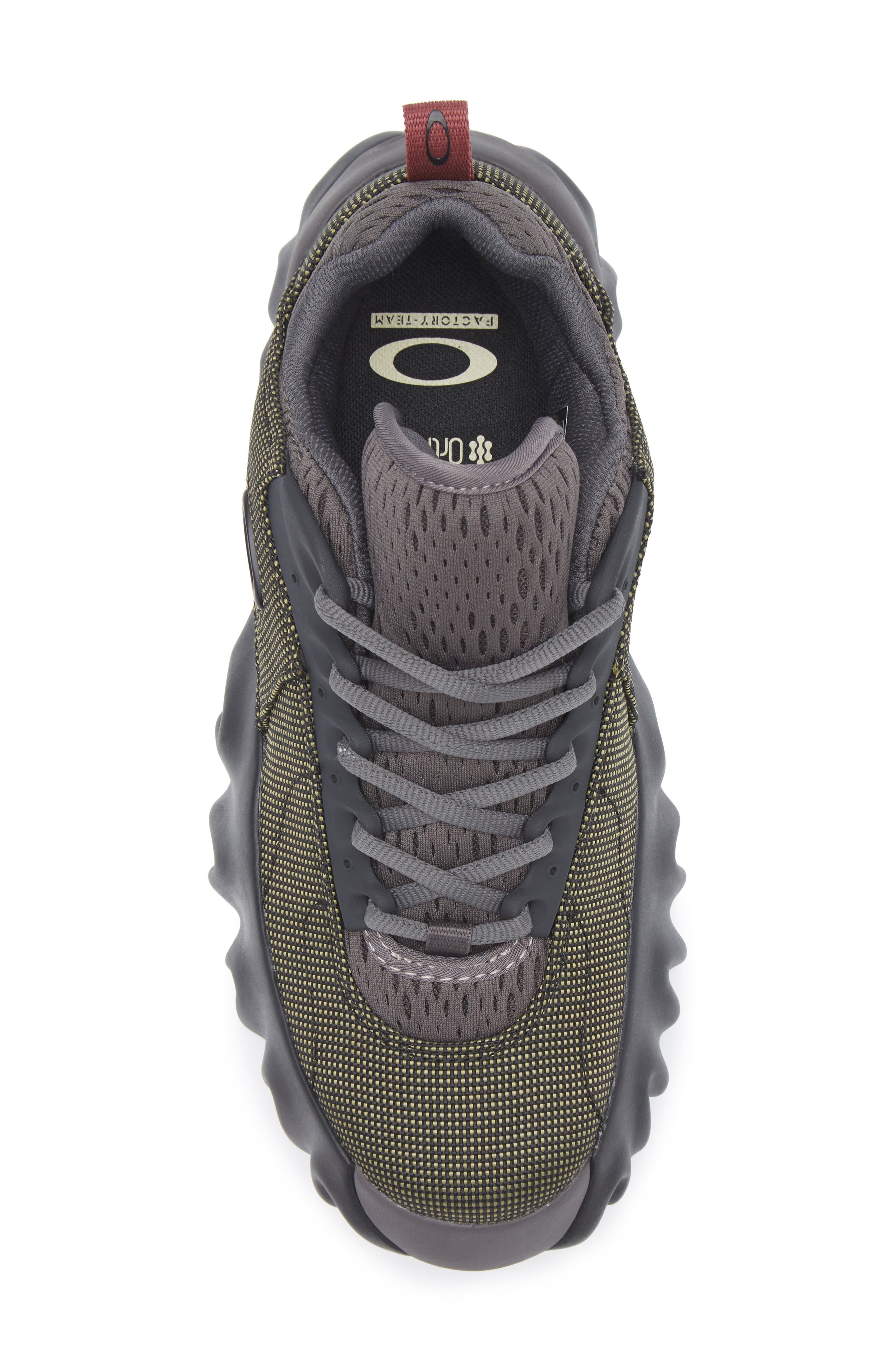 Oakley Factory Team Chop Saw Mixed Media Sneaker in Graphite/Green at Nordstrom - 5