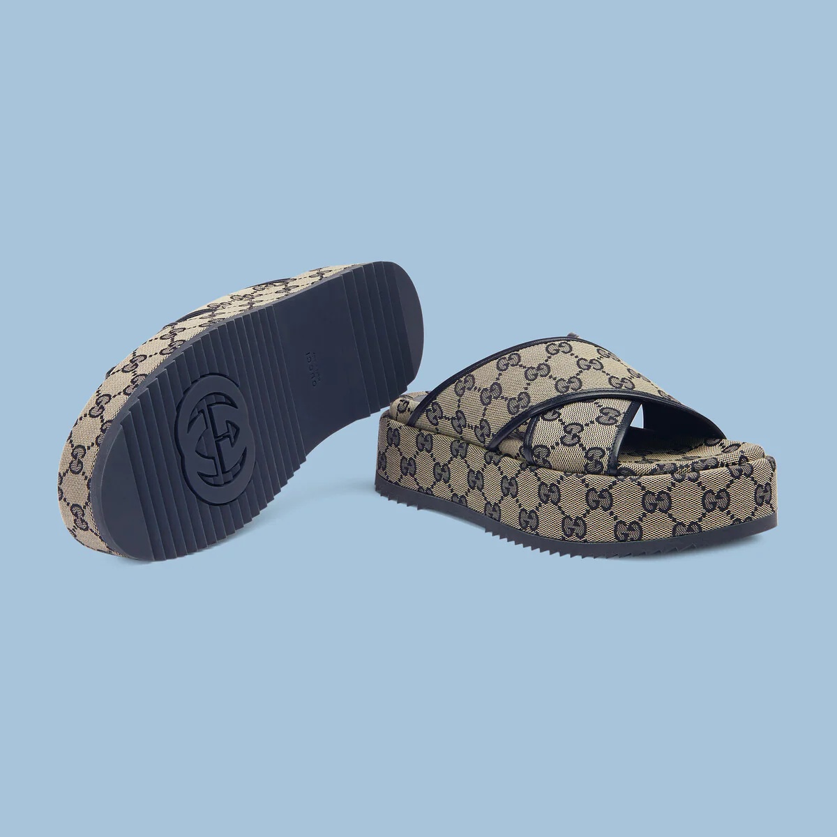 Women's GG platform slide sandal - 6