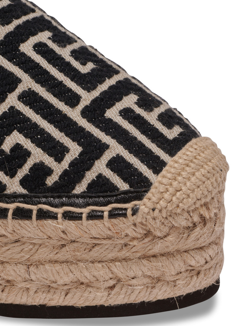 Alex canvas espadrilles with PB Labyrinth monogram 6