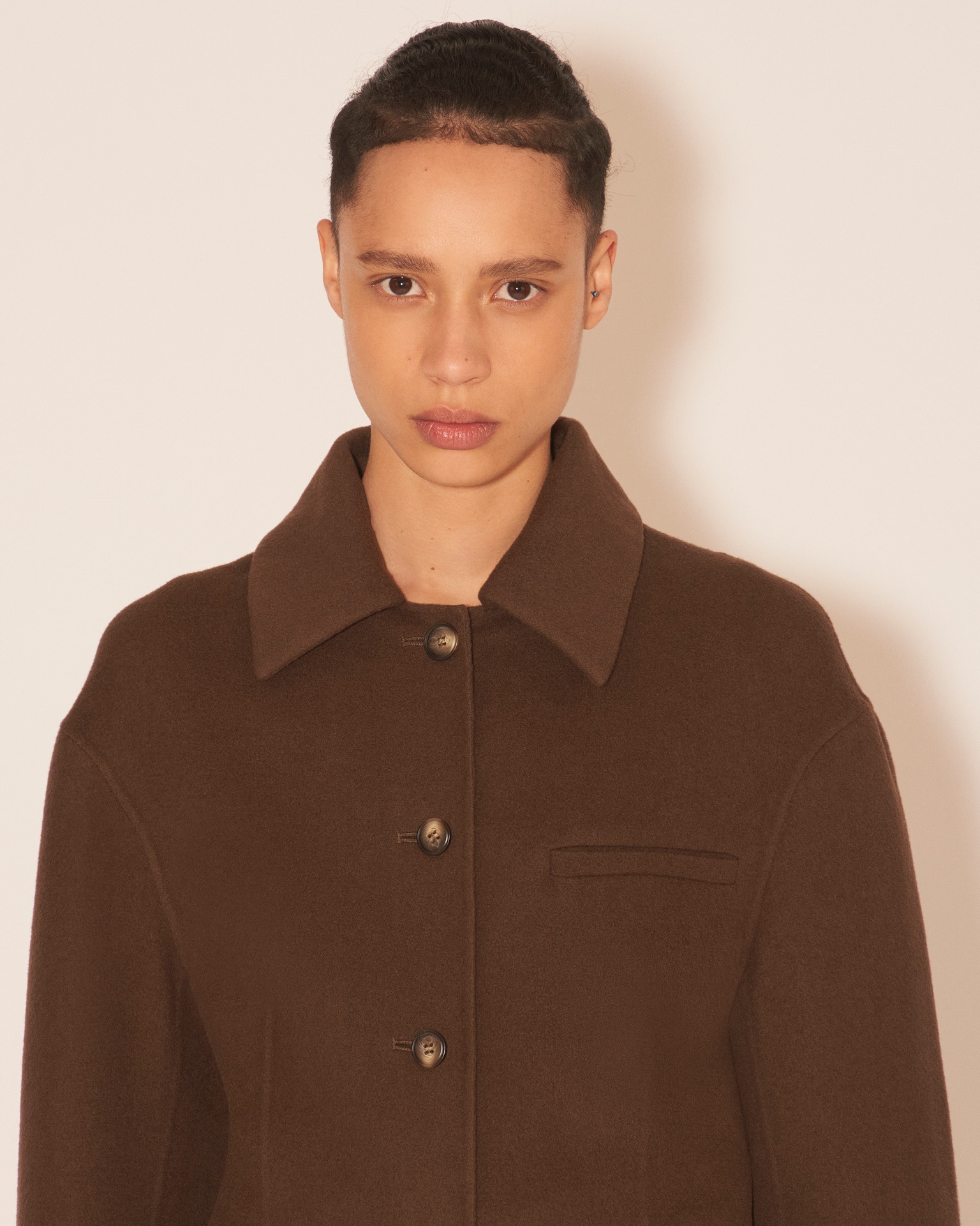 TOYA - Single breasted waisted coat - Soil - 6