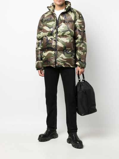 VETEMENTS camouflage-print padded jacket outlook