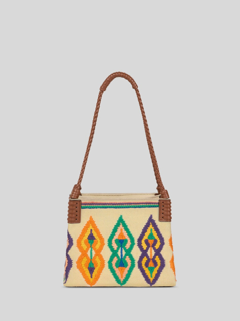 SMALL CANVAS LIBRA TOTE BAG WITH EMBROIDERY 3