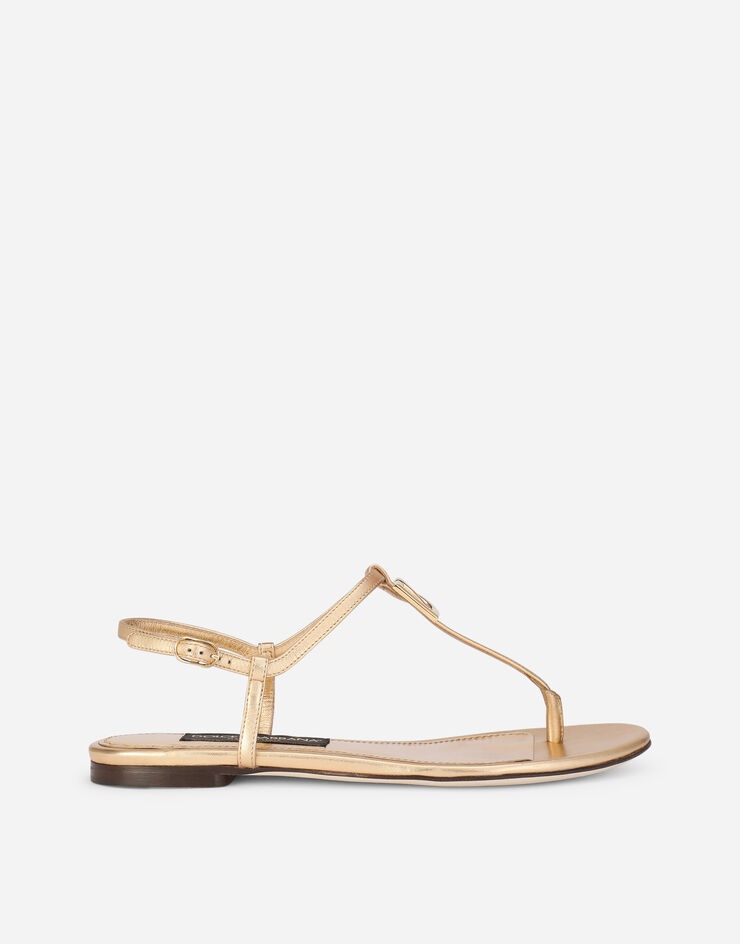 Nappa mordore DG thong sandals - 1