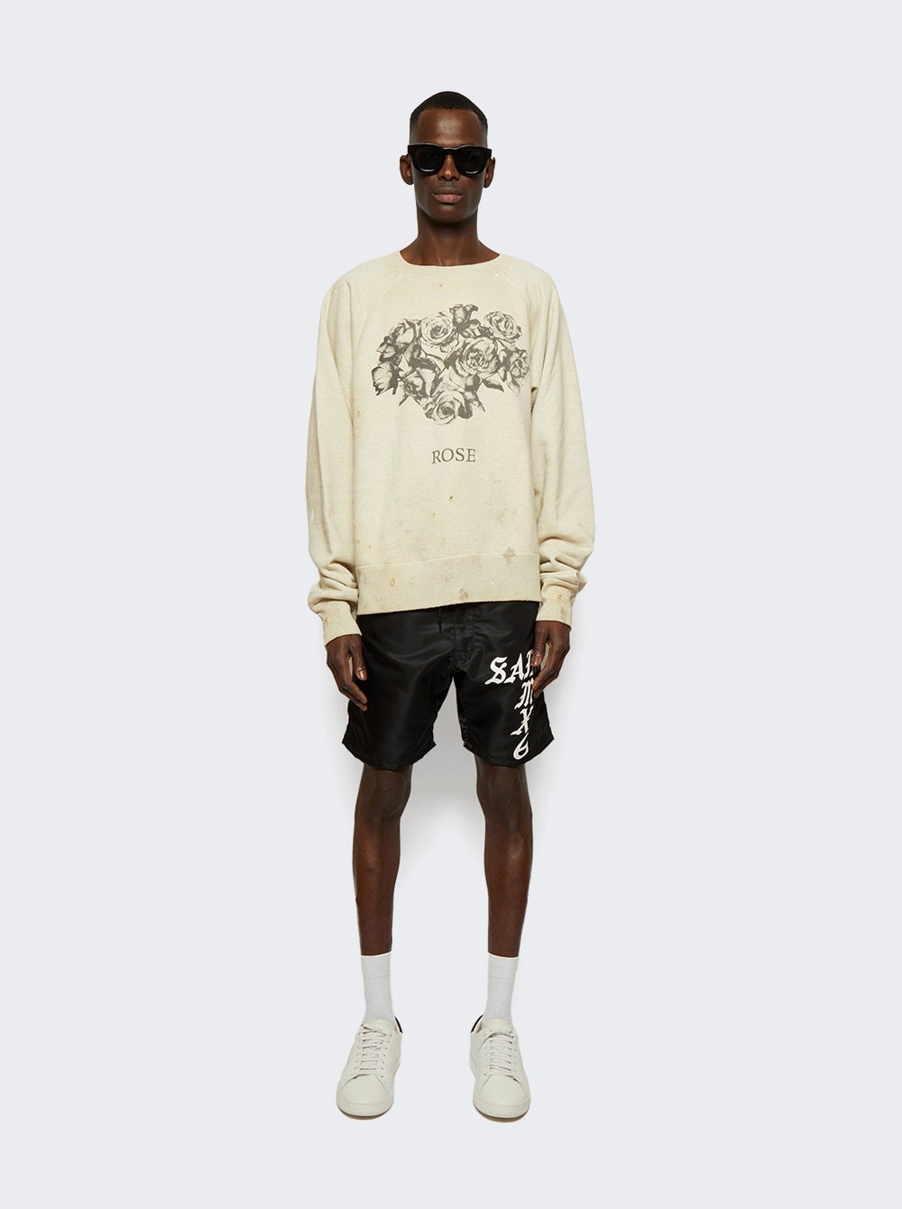 Rose Crew Neck Sweater Grey - 3
