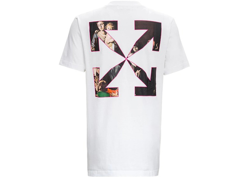 Off-White OFF-WHITE Regular Fit Caravaggio Painting T-shirt White outlook