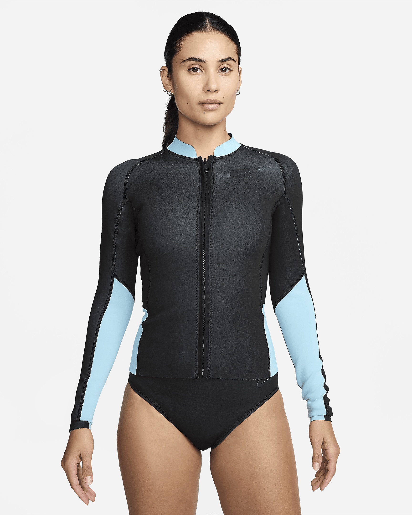 Nike Swim Fusion Women's Long-Sleeve Reversible Zip Shirt - 1