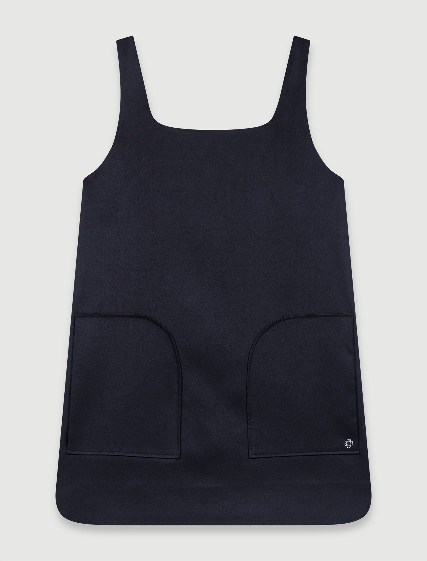 Satin pinafore dress - 1