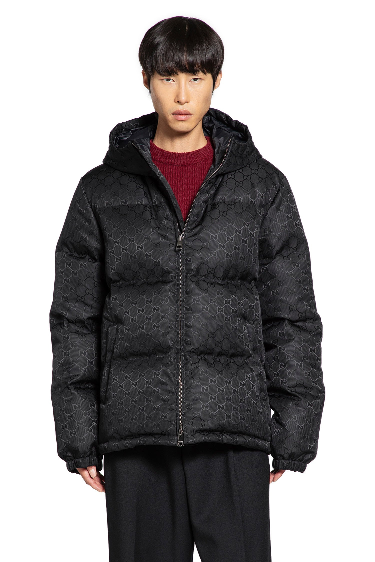 Gg Nylon Down Hooded Down Jacket - 6