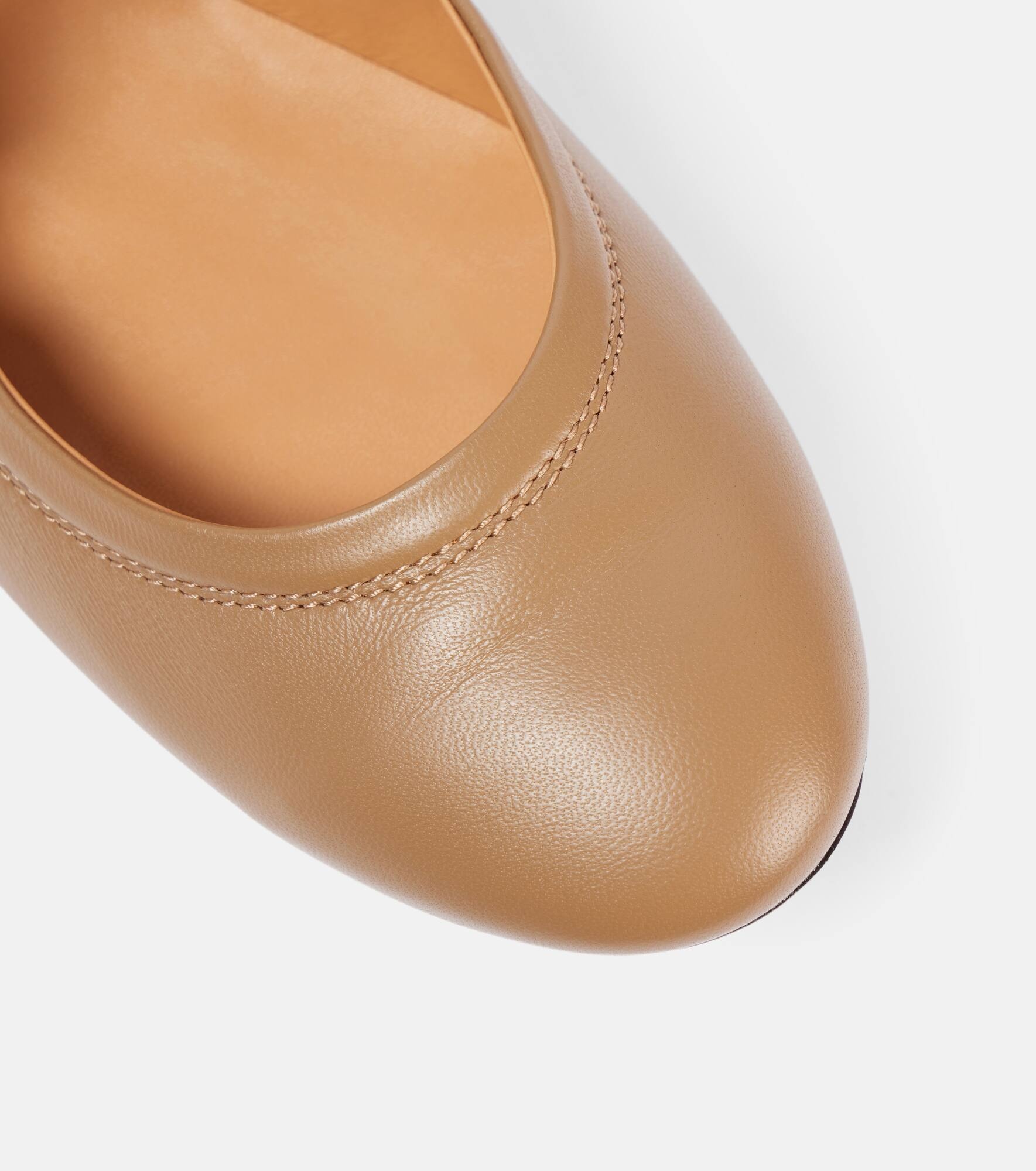 Embellished leather Mary Jane flats - 5