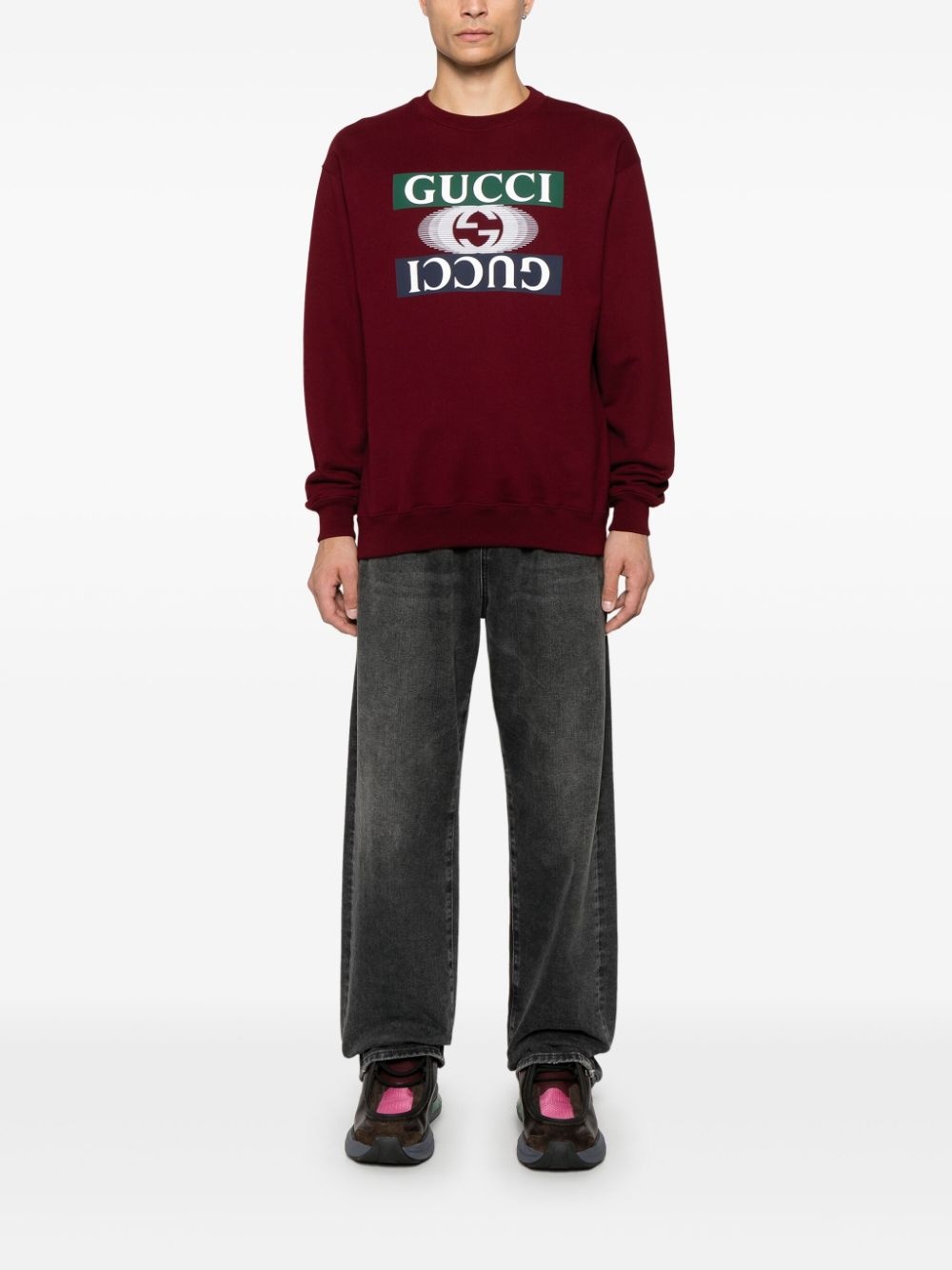 printed cotton sweatshirt - 2