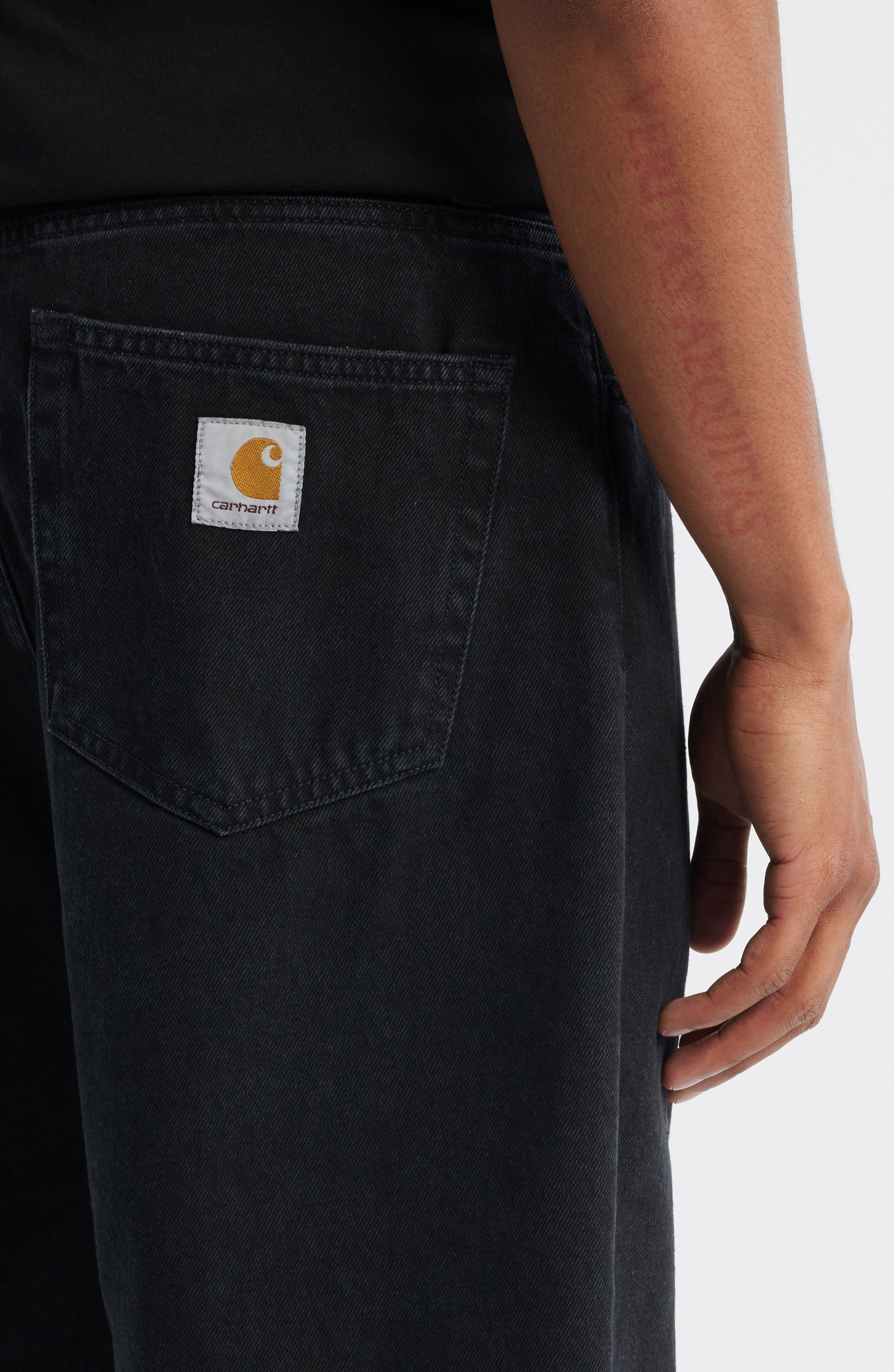Carhartt Work In Progress Landon Denim Shorts in Black (Stone Washed) at Nordstrom - 4