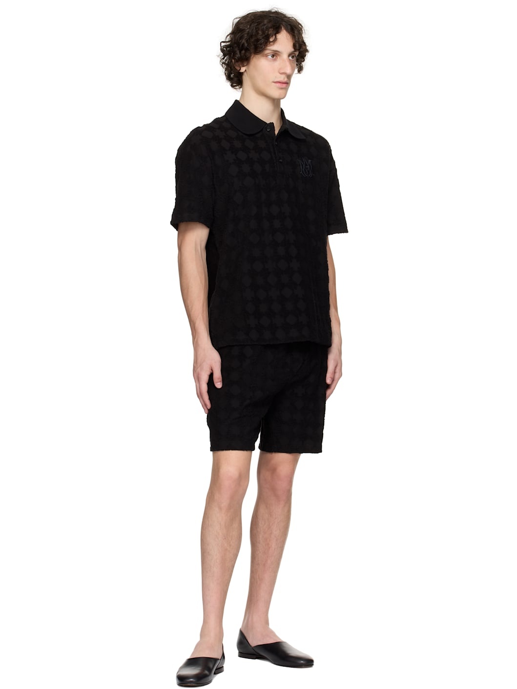 Black MA Quad Toweling Shorts - 4