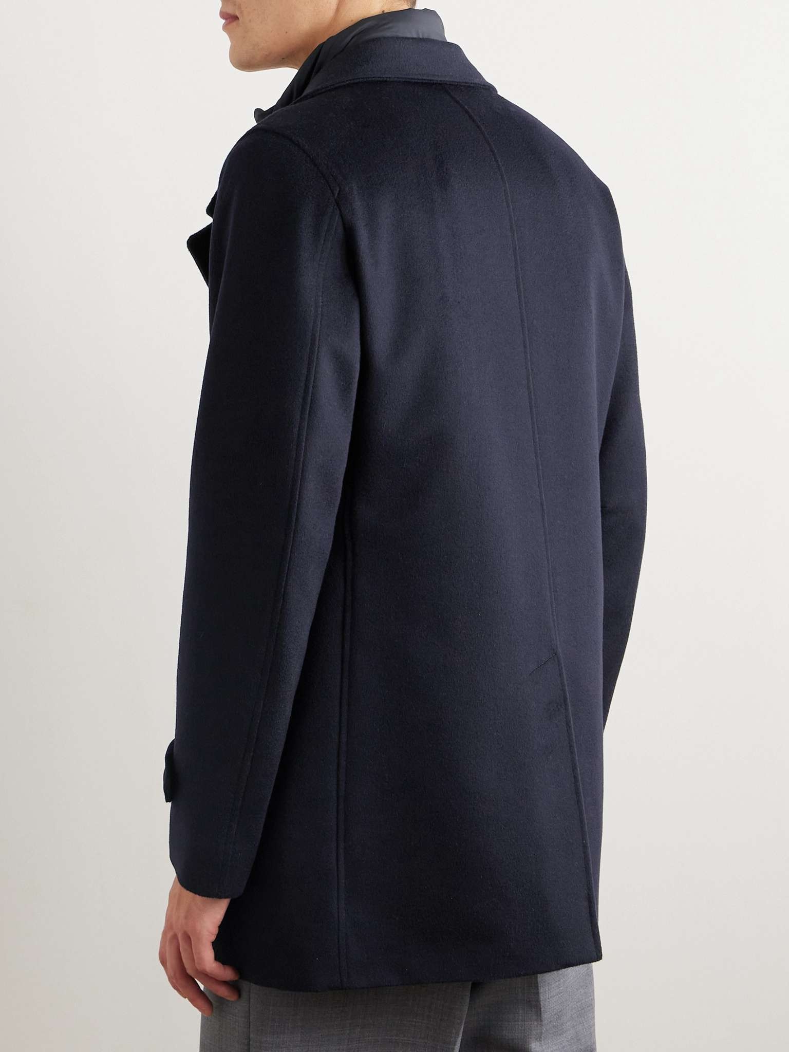 Brushed Wool and Cashmere-Blend Peacoat - 4