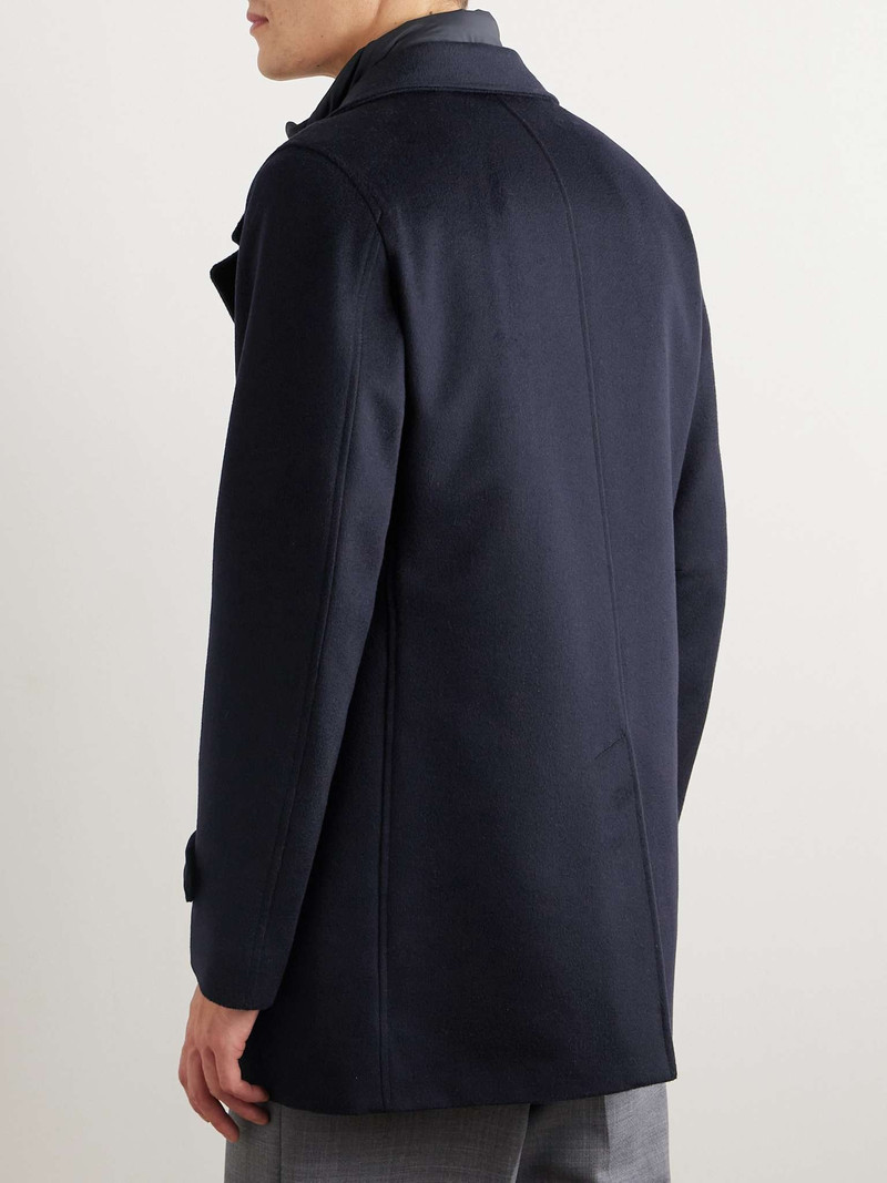 Brushed Wool and Cashmere-Blend Peacoat 4
