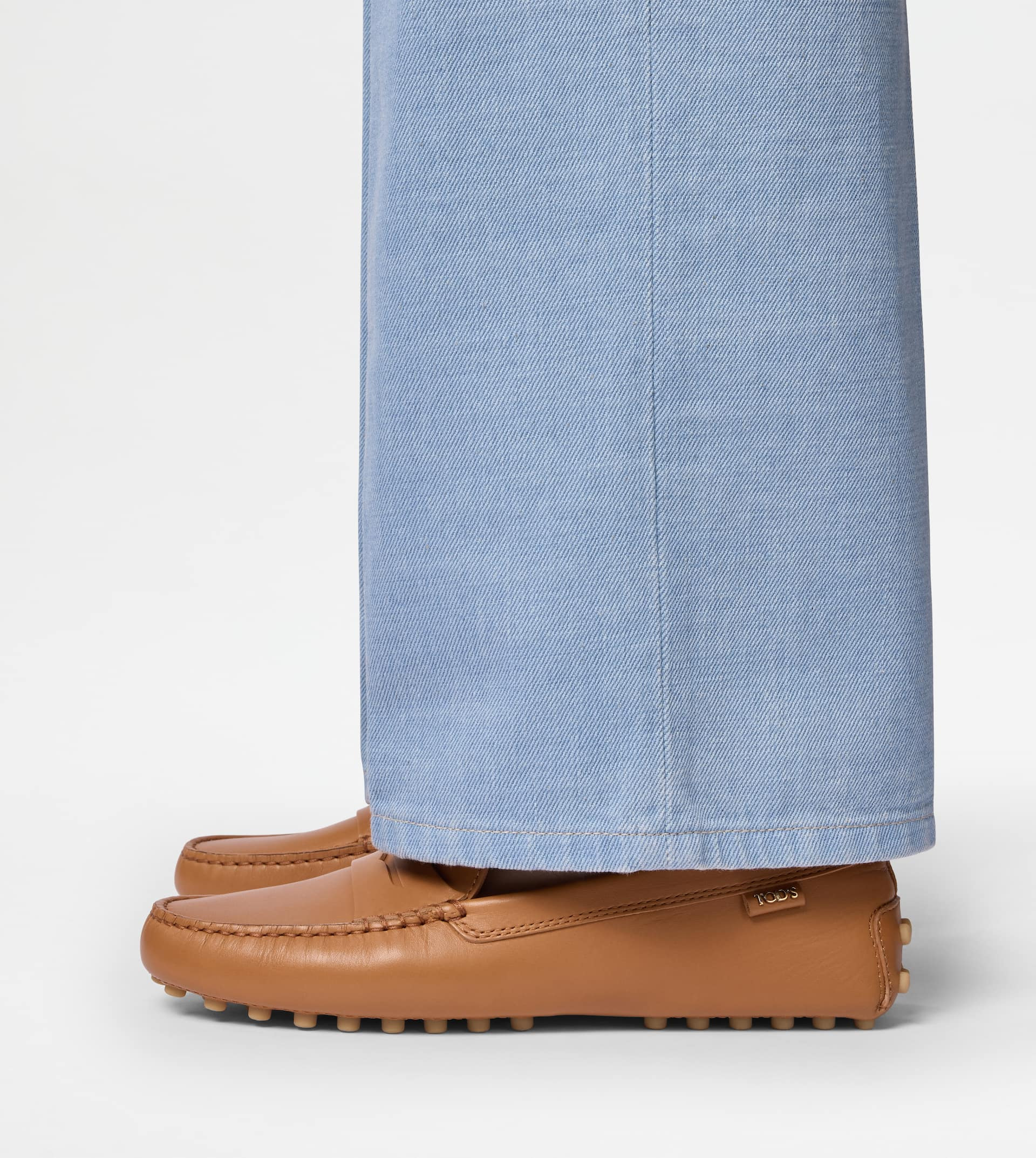 GOMMINO DRIVING SHOES IN LEATHER - BROWN - 7